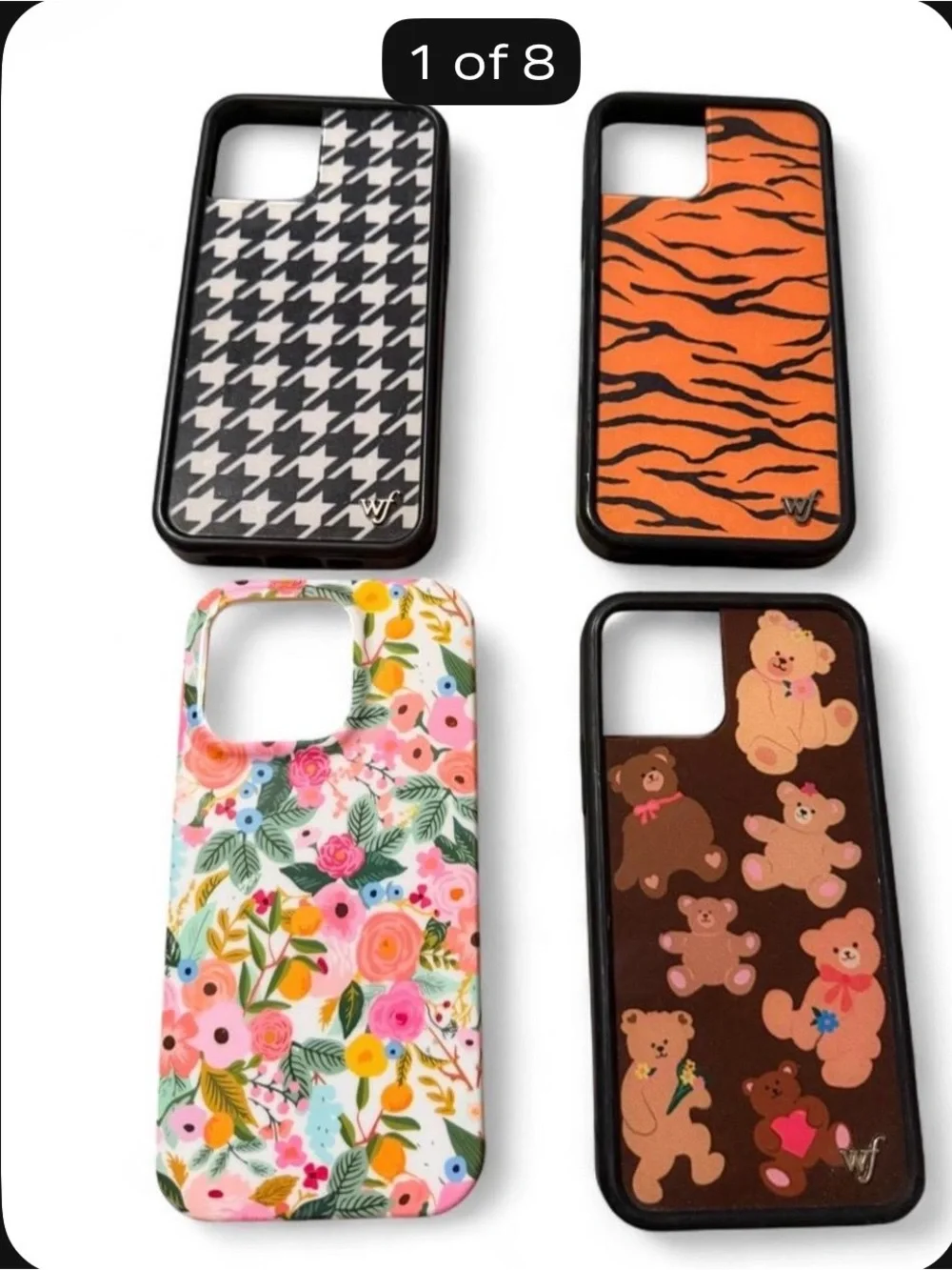 Wildflower Floral & Animal Print Phone Case Bundle - Pink, Orange, Black, Brown